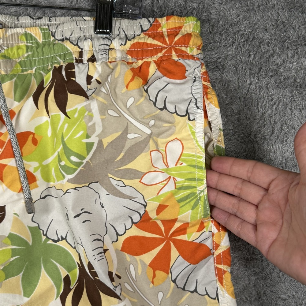 Vilebrequin Shorts Mens XL Multicolor Elephant Floral Swim Trunks Tropical - Picture 8 of 13